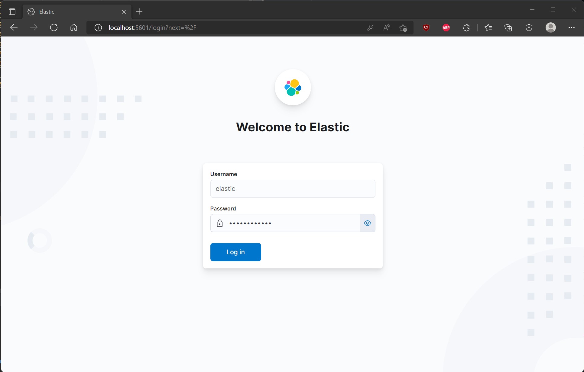 Elasticsearch Login