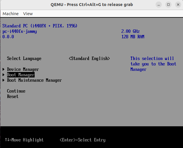 Example Grub Boot Loader