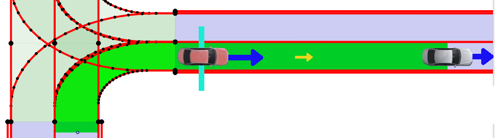 Example on restricting the extend of the road area