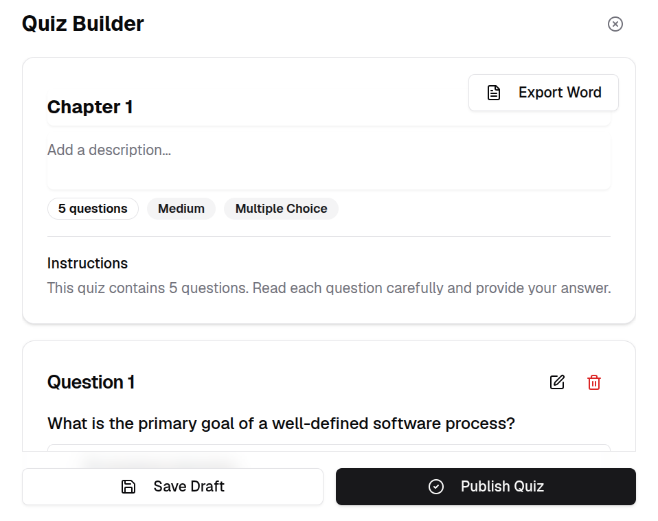 Quiz Builder