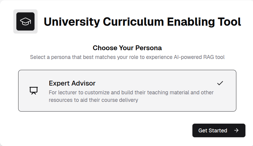 Expert Advisor persona selection on the home page
