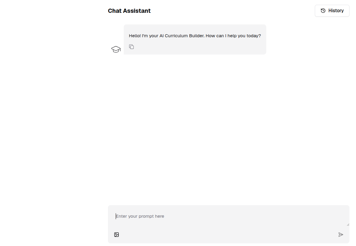 Chat interface with the selected AI model