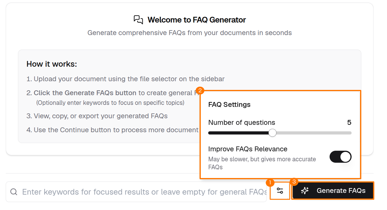 FAQs Page