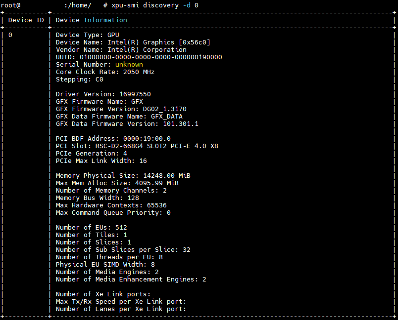 Show GPU basic information